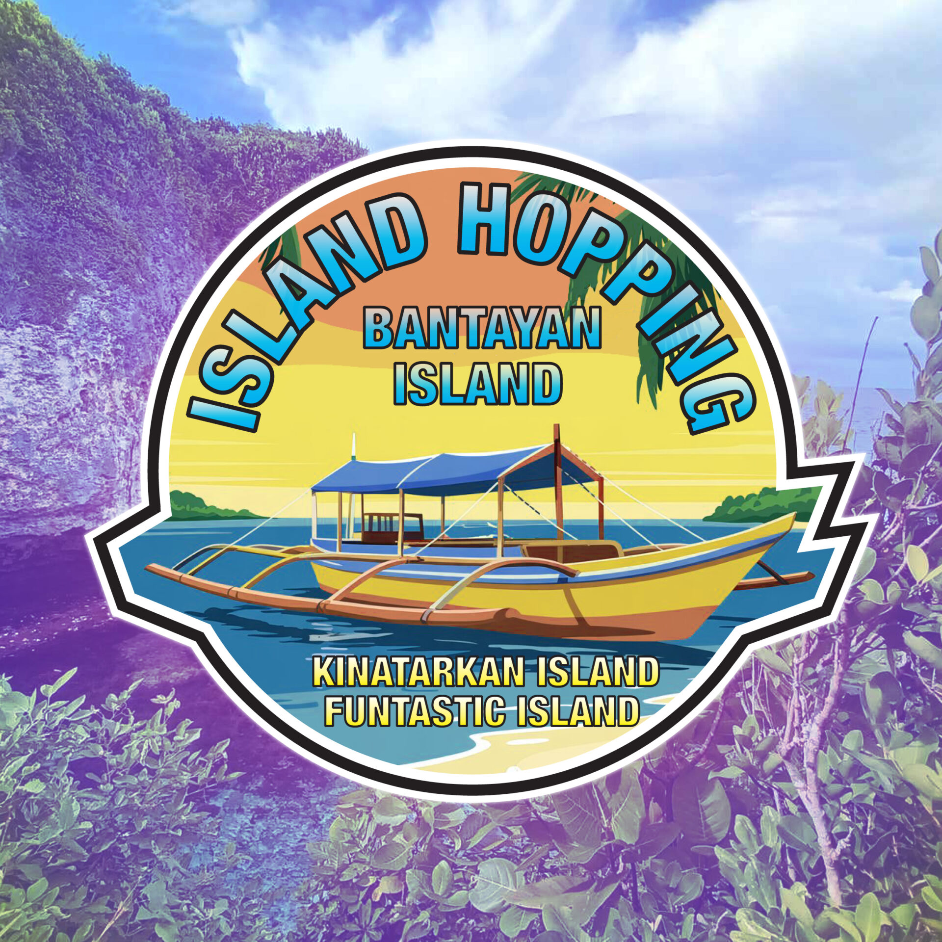 Island Hopping in Bantayan Island: Private Boat Tour to Kinatarkan & Funtastic Island